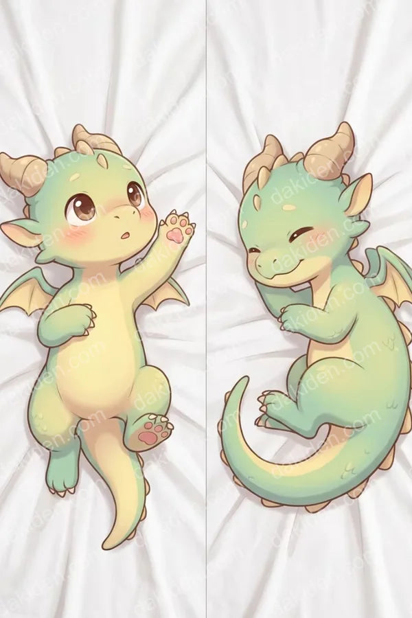 Furry DrakeDragonnet Dakimakura Anime Body Pillow Cover 20x60IN | This product is generated with AI assistance.