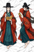 Furry CuiJueNiang Dakimakura Anime Underworld Judge Ghost Body Pillow Cover Oriental Fantasy 20x60IN | This product is generated with AI assistance.