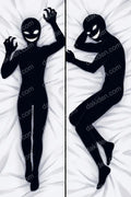 Black Shadow Figure Dakimakura Anime Body Pillow Cover 20x60IN | This product is generated with AI assistance.