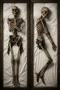Furry Skeleton Dakimakura Anime Body Pillow Cover 20x60IN | This product is generated with AI assistance.