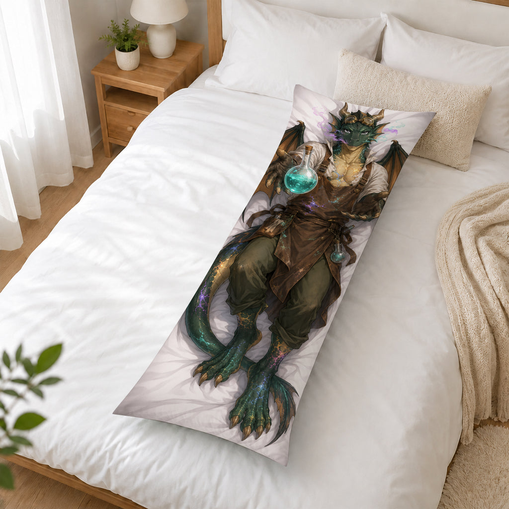 Alchemist Dragon furry body pillow cover product image 2