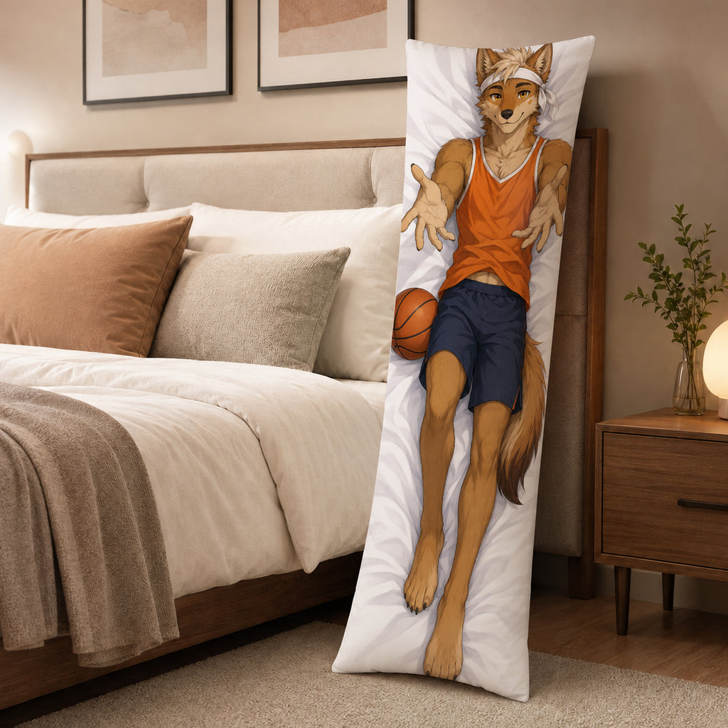 Basketball Wolf furry body pillow cover product image 3