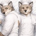 Chef Wolf furry body pillow cover product image 1