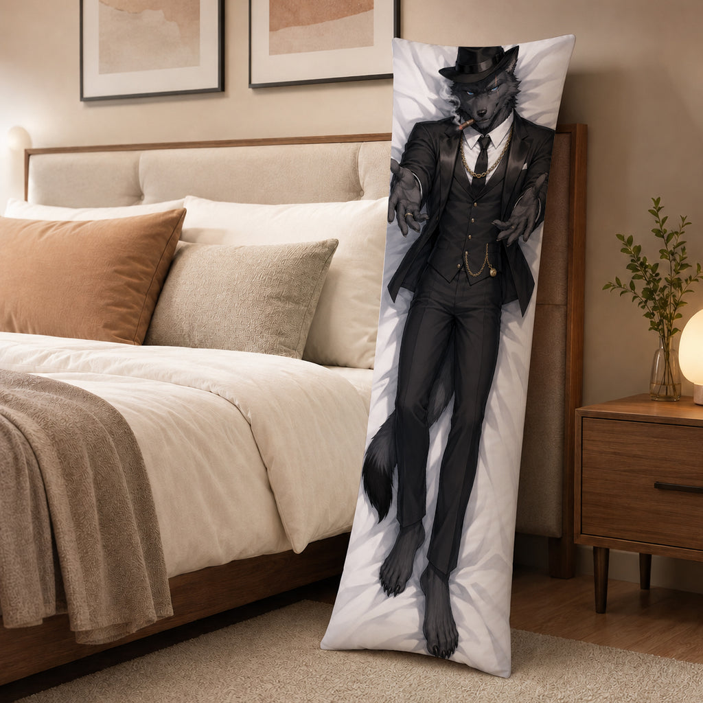 Mafia Boss Wolf furry body pillow cover product image 3