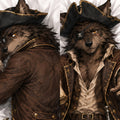 Pirate Captain Wolf furry body pillow cover product image 1