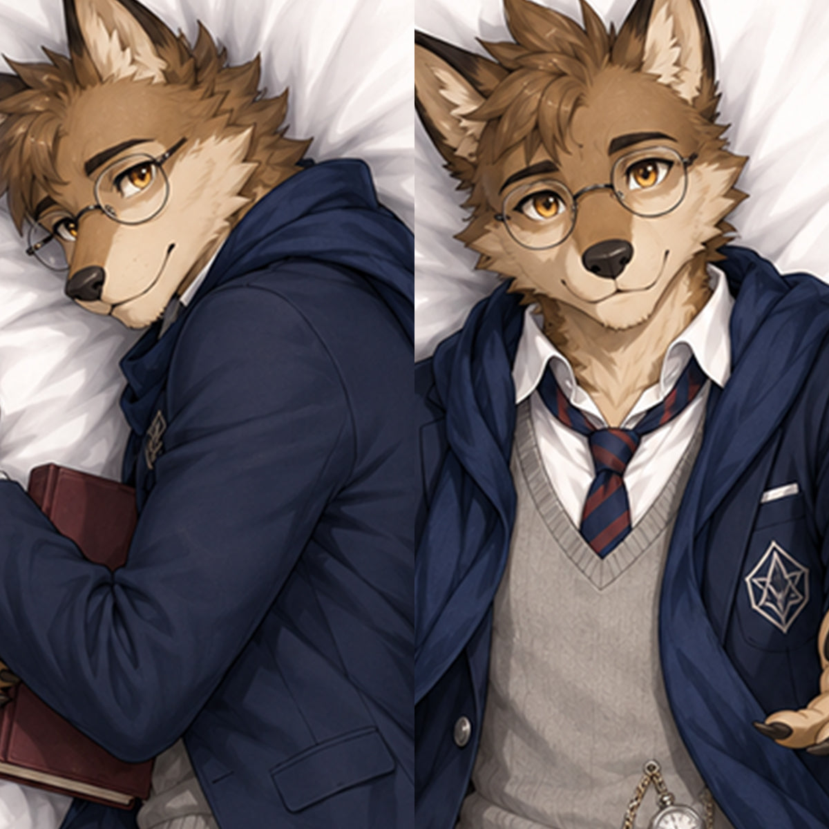 Academy Elite Wolf furry body pillow cover product image 1