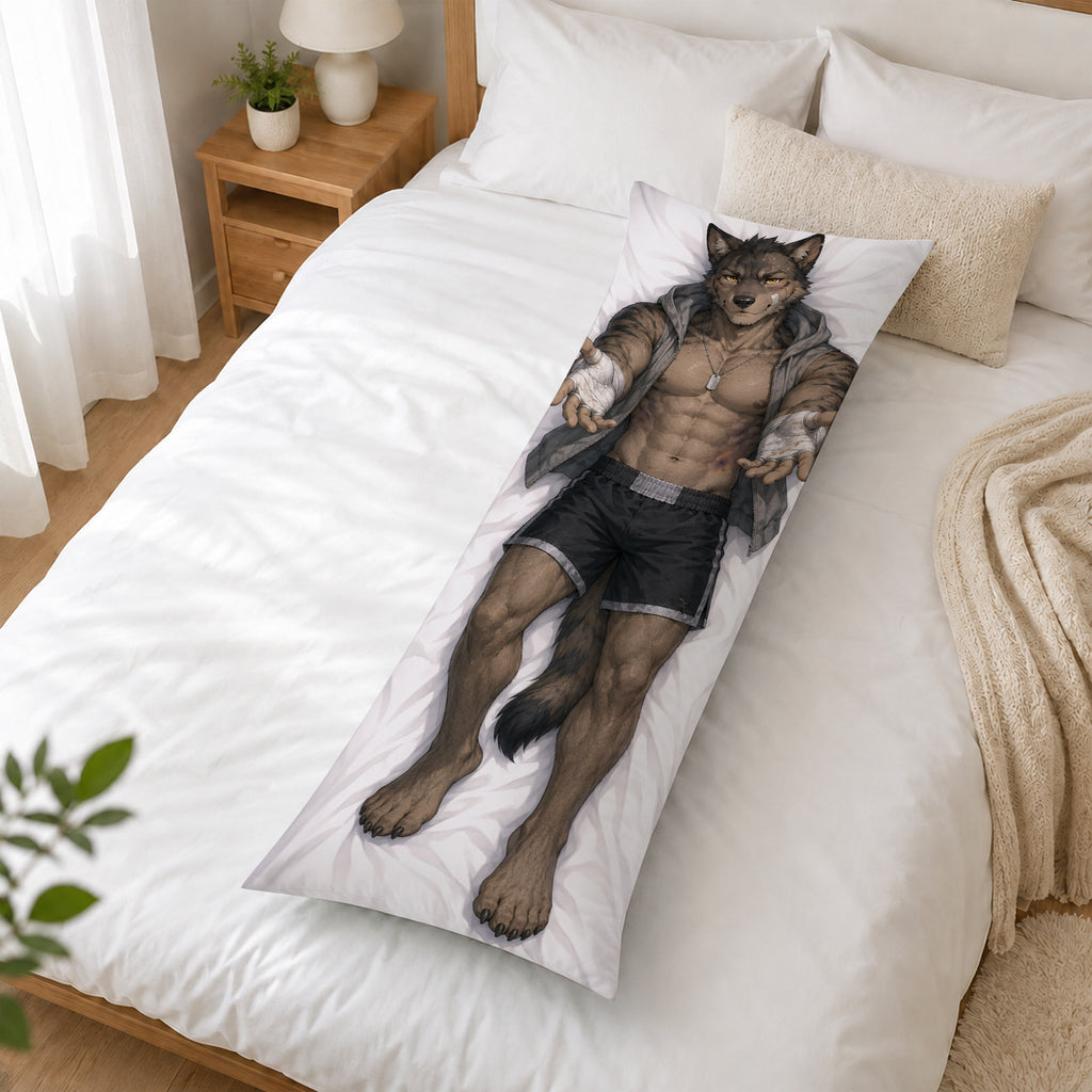 Underground Boxer Wolf furry body pillow cover product image 2