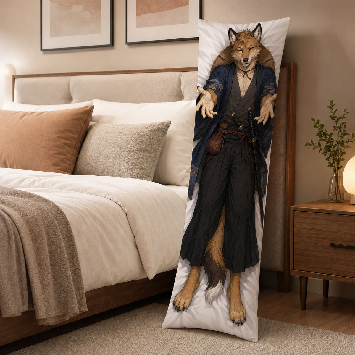 Wolf Swordsman furry body pillow cover product image 3