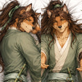 Wuxia Style Wolf furry body pillow cover product image 1