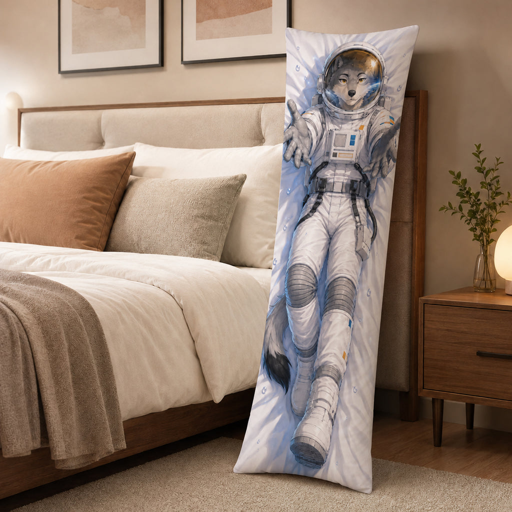 Astronaut Wolf furry body pillow cover product image 3