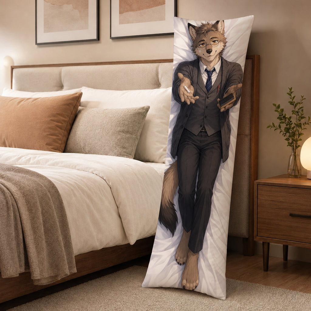 Teacher Wolf furry body pillow cover product image 3