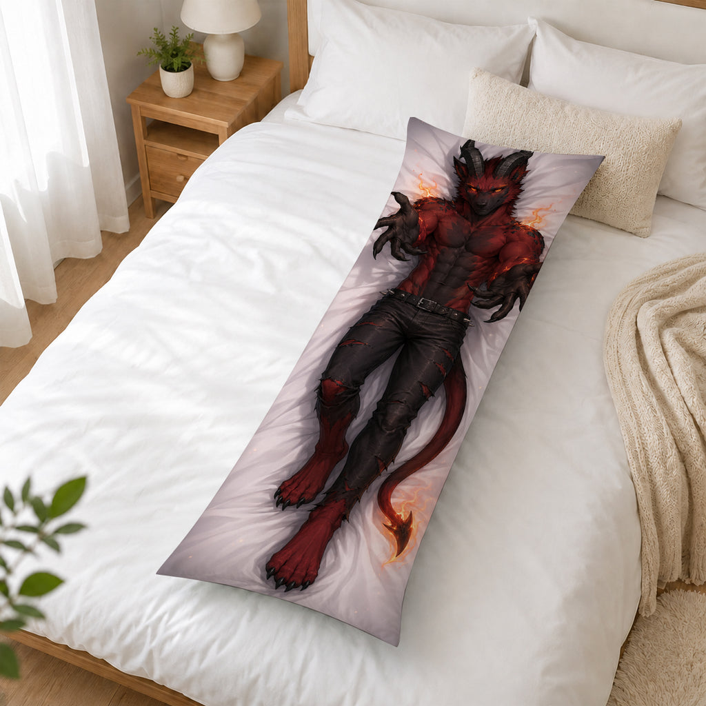 Demon Wolf furry body pillow cover product image 2