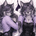 Gem Cutter Wolf furry body pillow cover product image 1