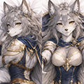 Oathbound Guardian Wolf furry body pillow cover product image 1
