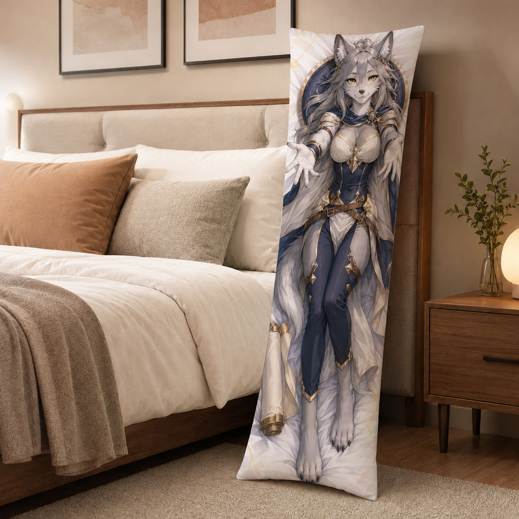 Oathbound Guardian Wolf furry body pillow cover product image 3