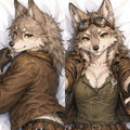 Wasteland Engineer Wolf furry body pillow cover product image 1