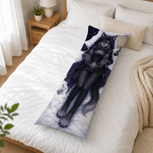 Alley Rogue Wolf furry body pillow cover product image 2