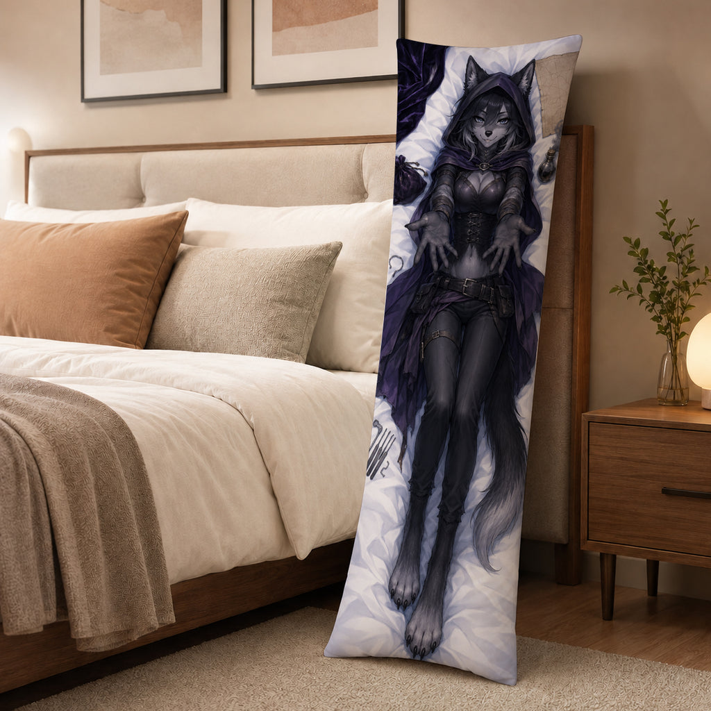 Alley Rogue Wolf furry body pillow cover product image 3