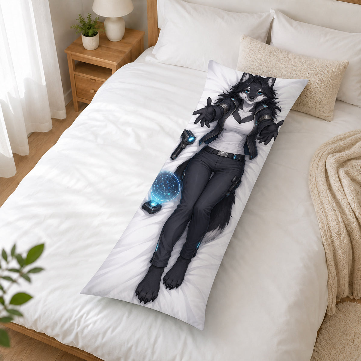 Star Bounty Tracker Wolf furry body pillow cover product image 2
