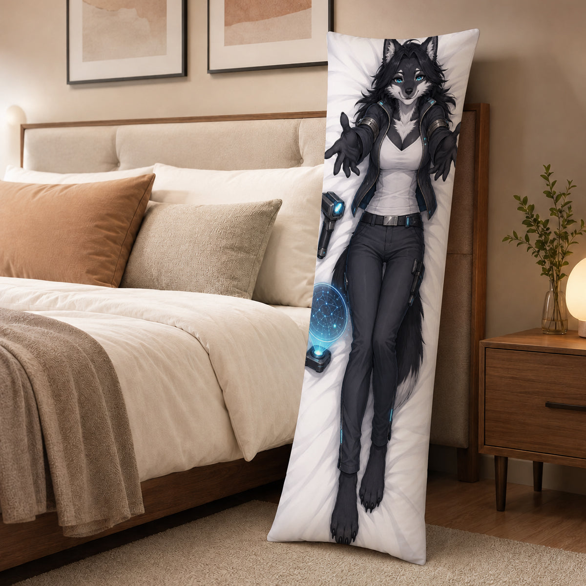 Star Bounty Tracker Wolf furry body pillow cover product image 3