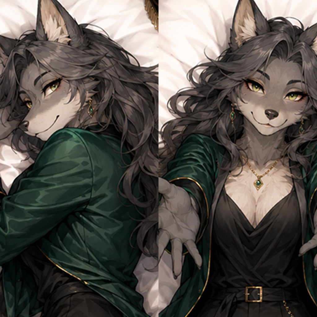 Jazz Singer Wolf furry body pillow cover product image 1