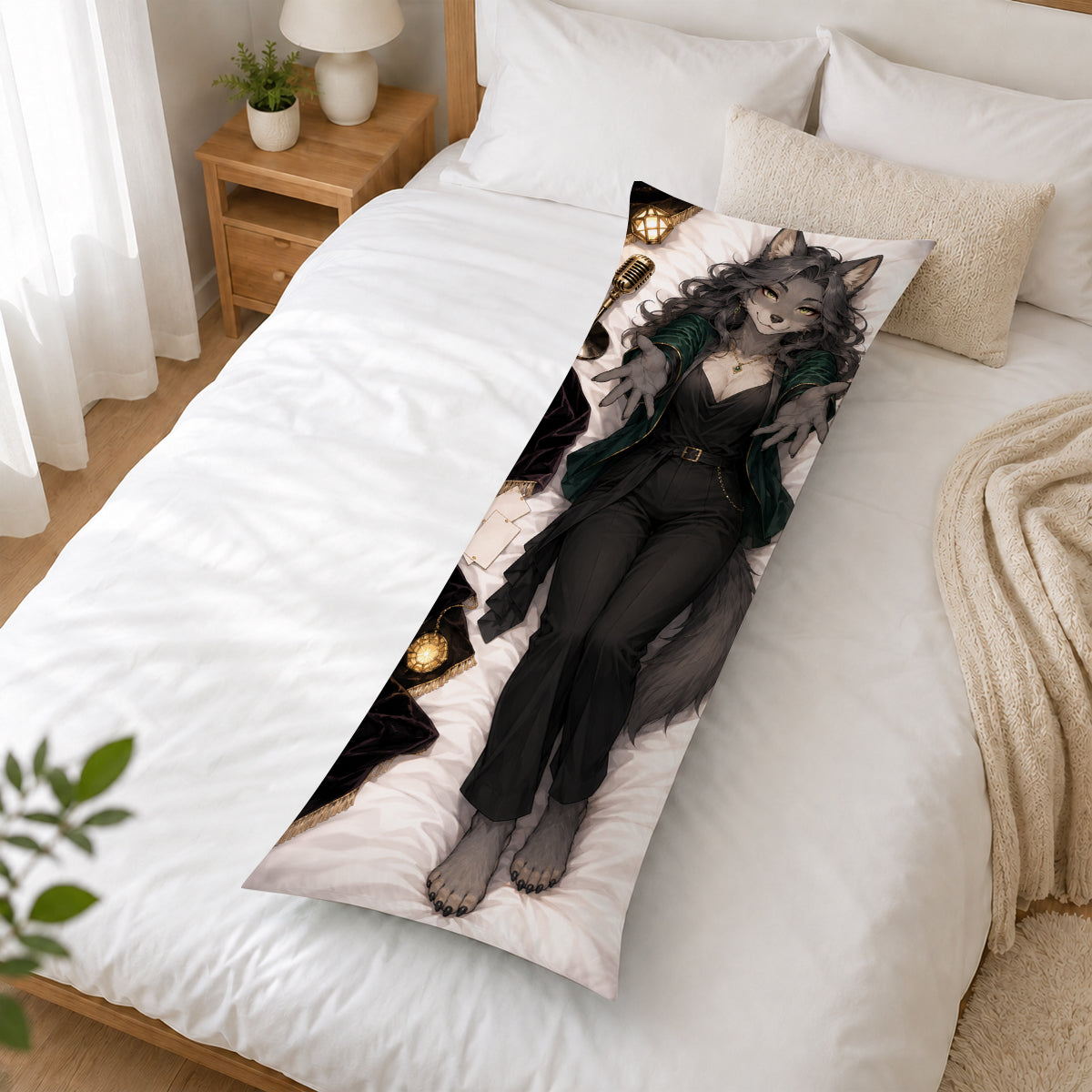 Jazz Singer Wolf furry body pillow cover product image 2